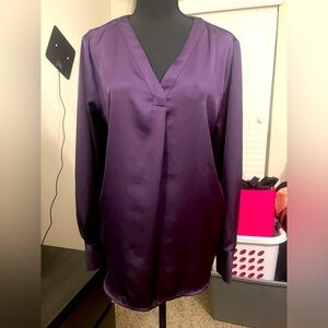 ANN TAYLOR dressy V neck style shirt